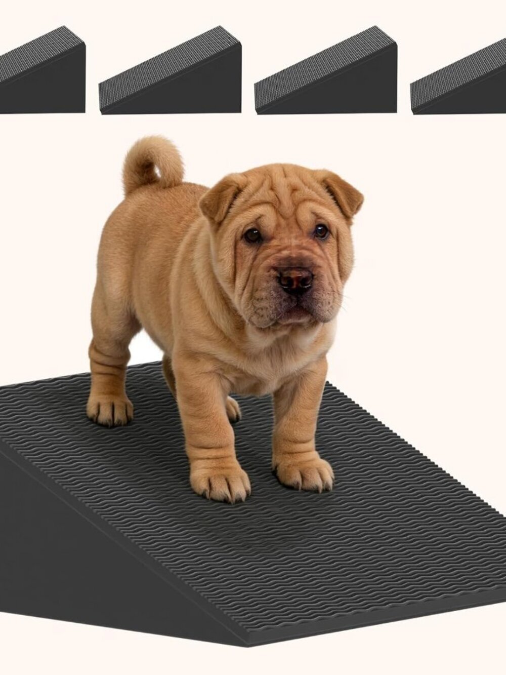 Dog Wedge Ramp for Stairs/Staircases, Portable & Lightweight 2Packs